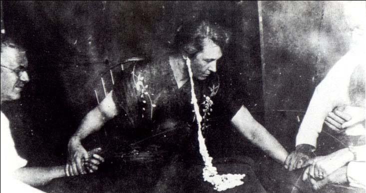 ectoplasm at a seance